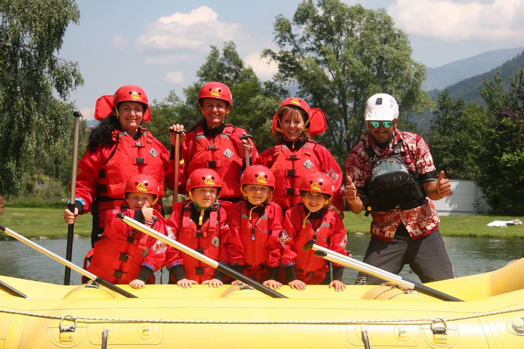 Bambini e rafting
