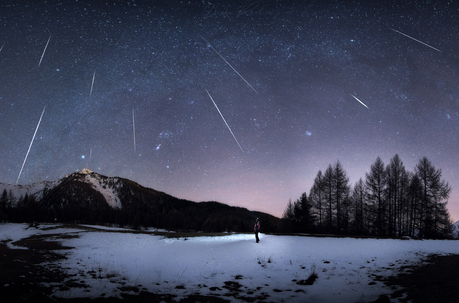 trekking guidato sotto le stelle